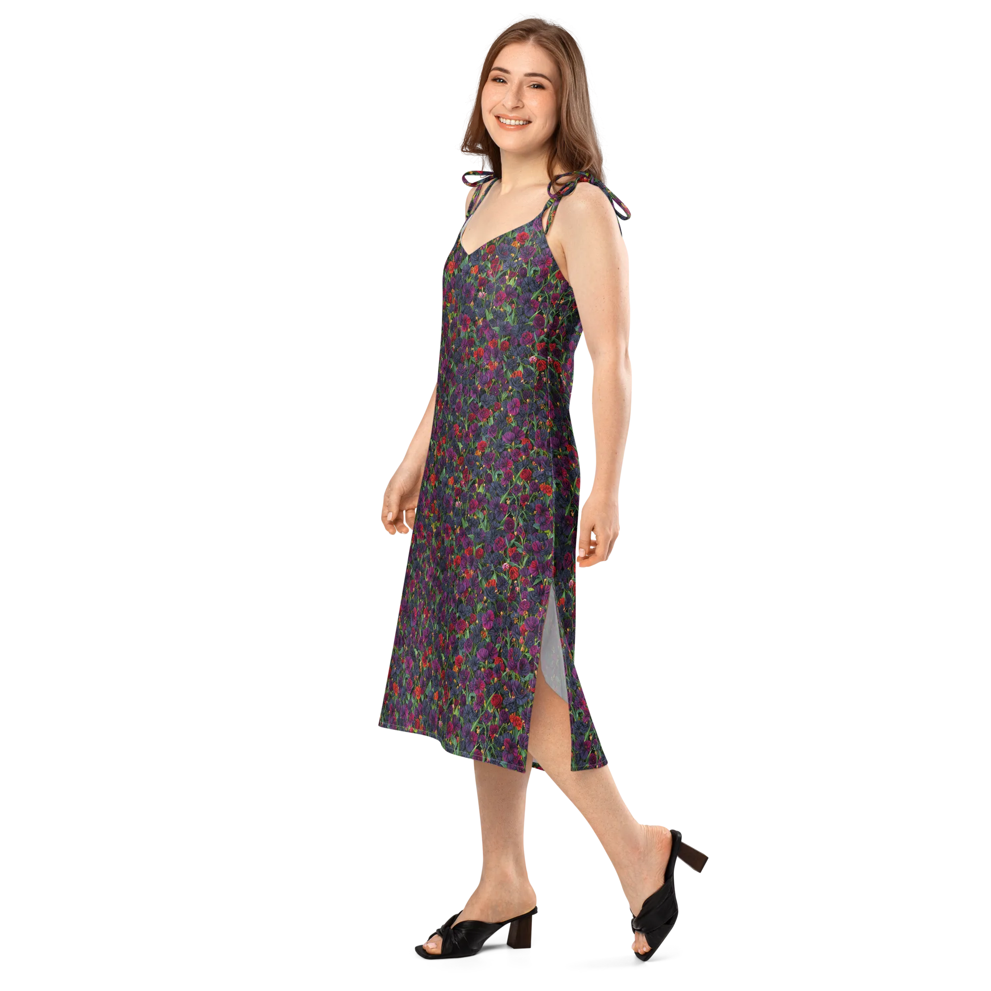 Velvet Nocturne on Slip Dress — Left Front