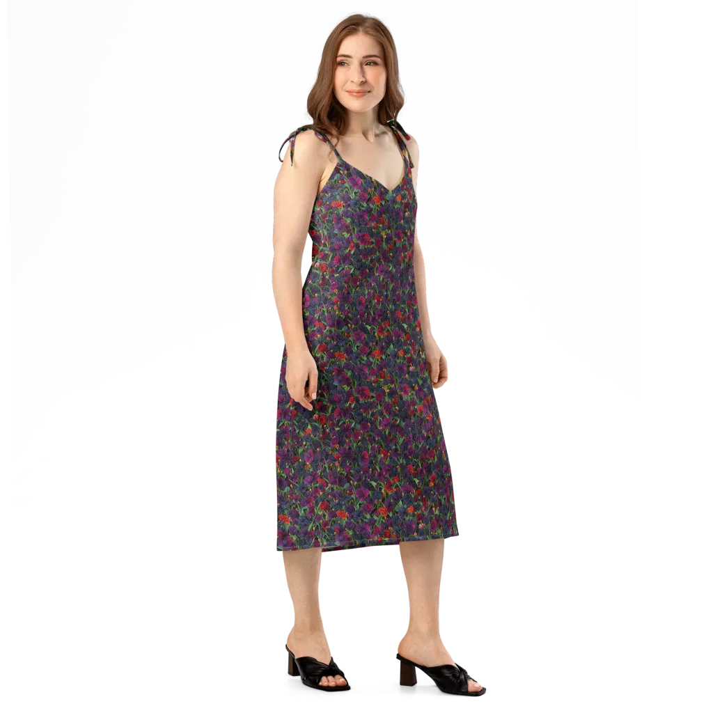 Velvet Nocturne on Slip Dress — Right Front