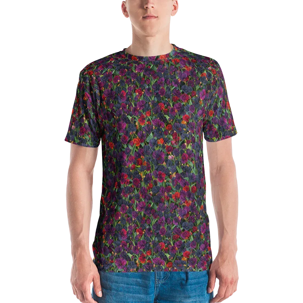 Velvet Nocturne on Men's Crew Neck T-Shirt — Front