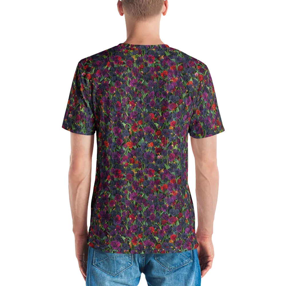 Velvet Nocturne on Men's Crew Neck T-Shirt — Back