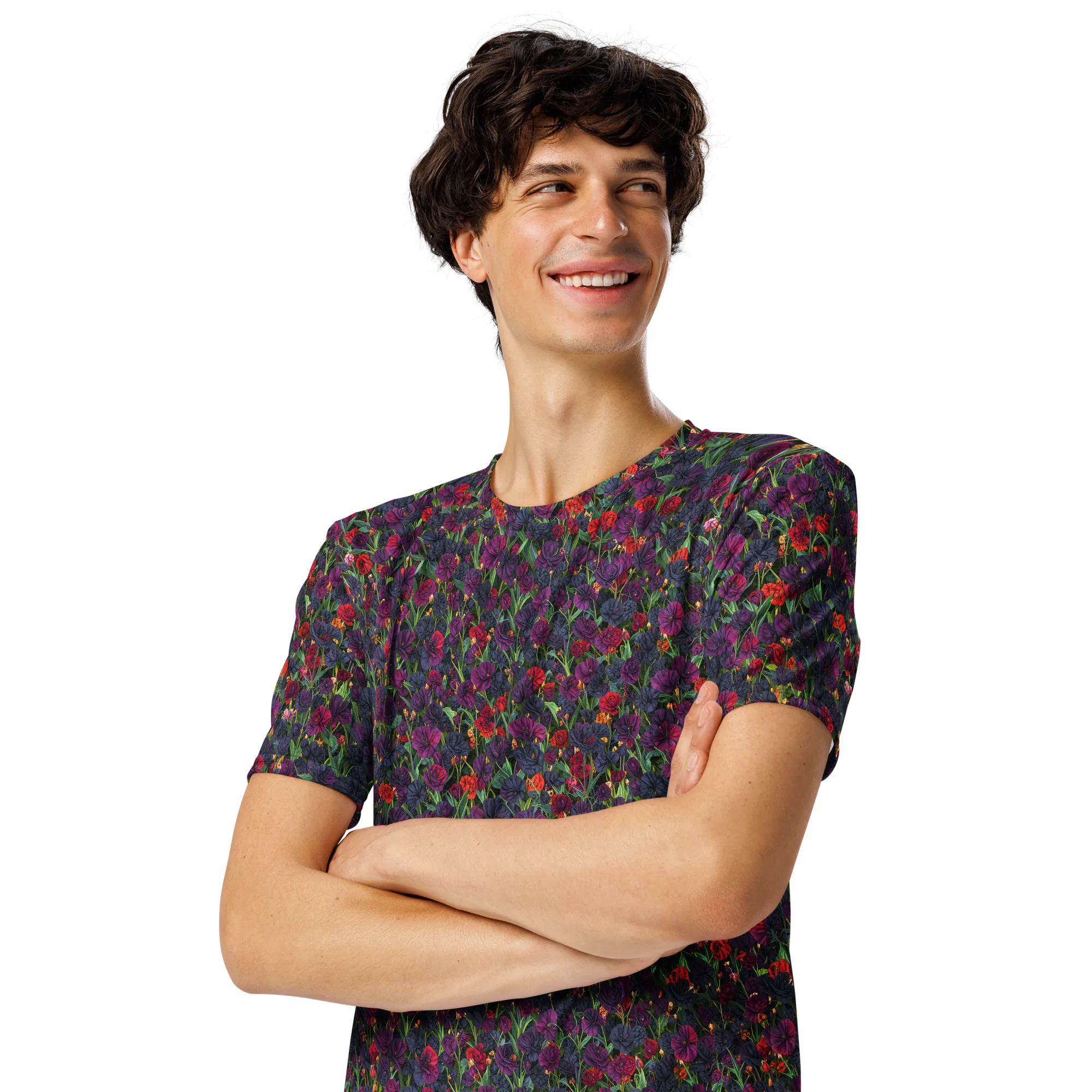 Velvet Nocturne on Men's Crew Neck T-Shirt — Front print