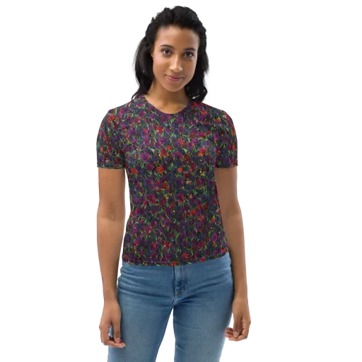 Velvet Nocturne on a Women's Crew Neck T-Shirt