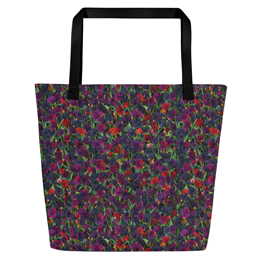 Velvet Nocturne on Large Tote Bag W/ Pocket — Front