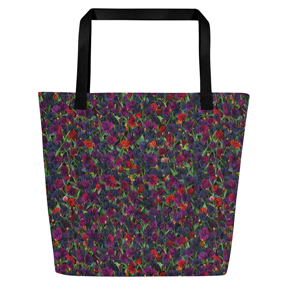 Velvet Nocturne on Large Tote Bag W/ Pocket — Front