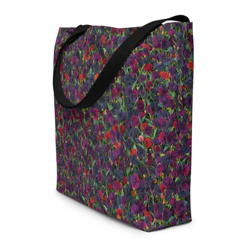 Velvet Nocturne on a Large Tote Bag W/ Pocket