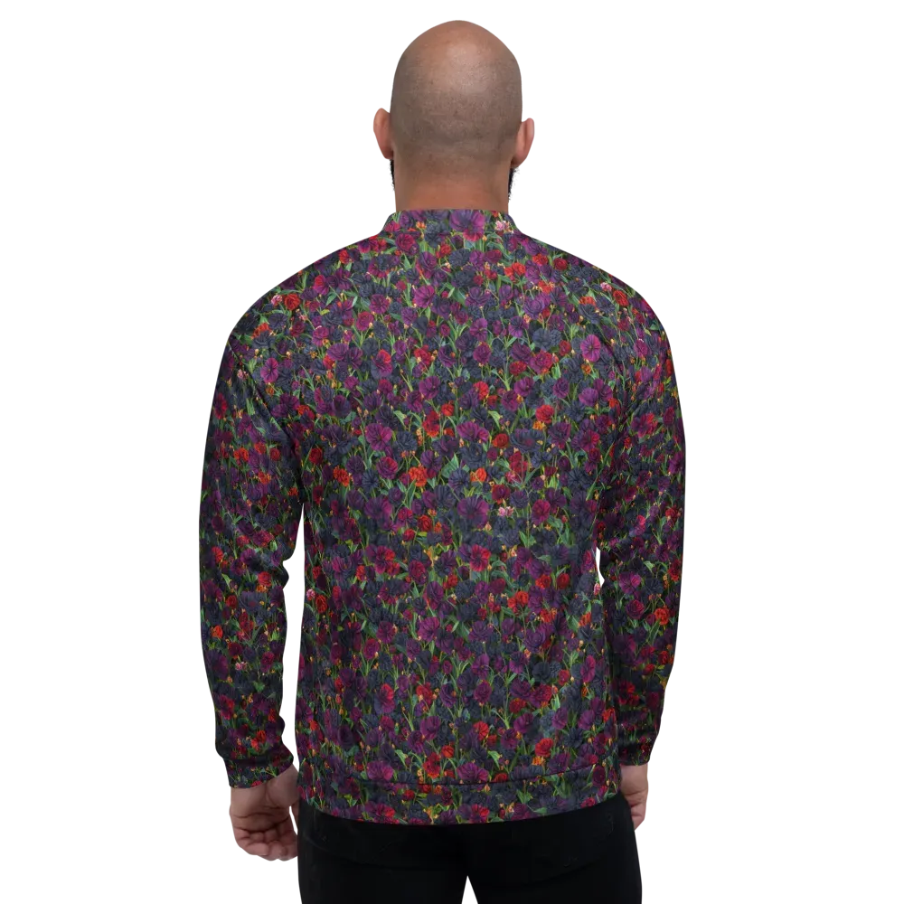Velvet Nocturne on Bomber Jacket — Back