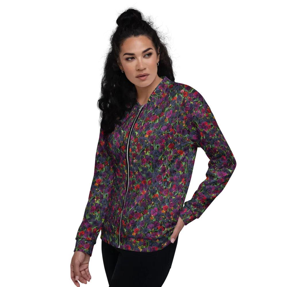 Velvet Nocturne on Bomber Jacket — Back print