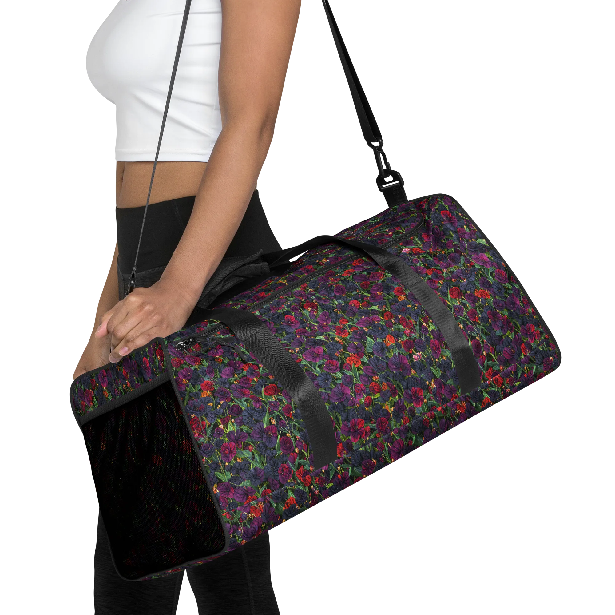 Velvet Nocturne on Duffle Bag — Front
