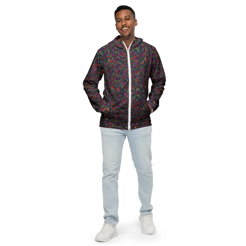 Velvet Nocturne on Men's Windbreaker — Front