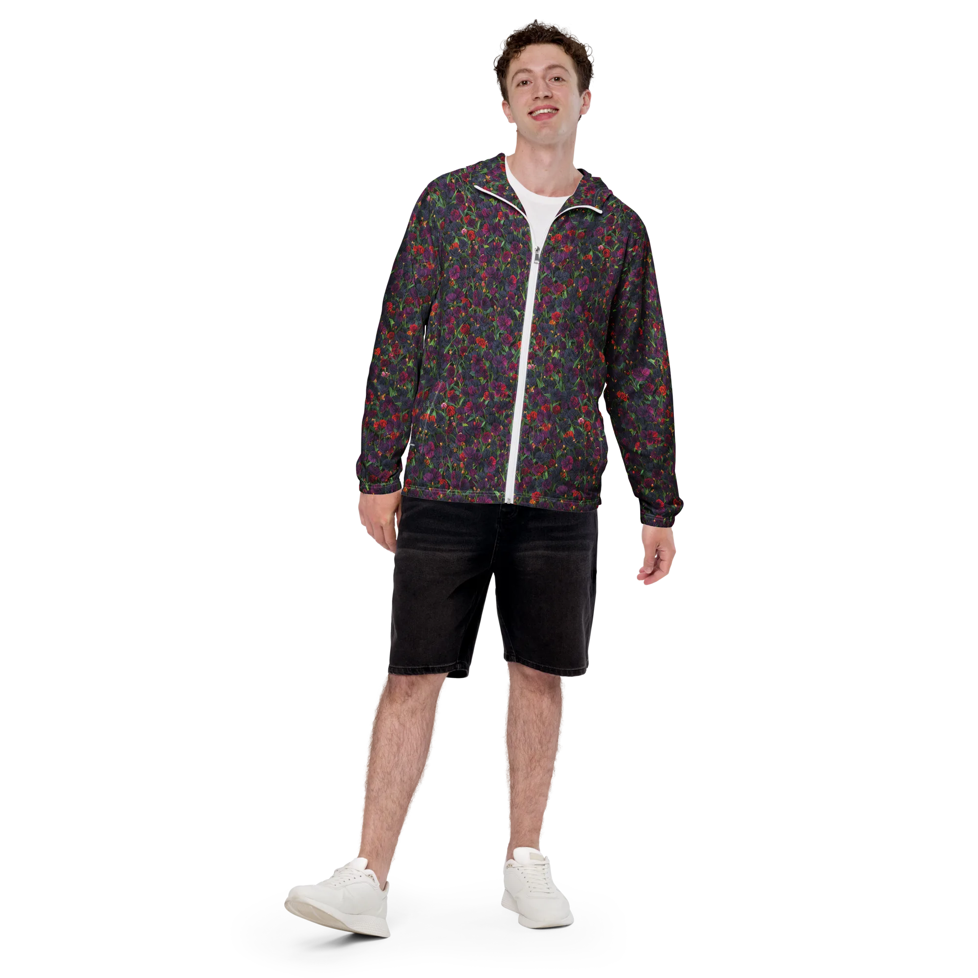 Velvet Nocturne on Men's Windbreaker — Front print