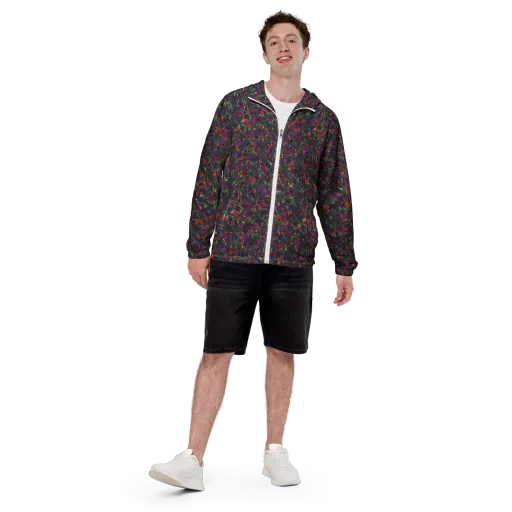 Velvet Nocturne on a Men's Windbreaker