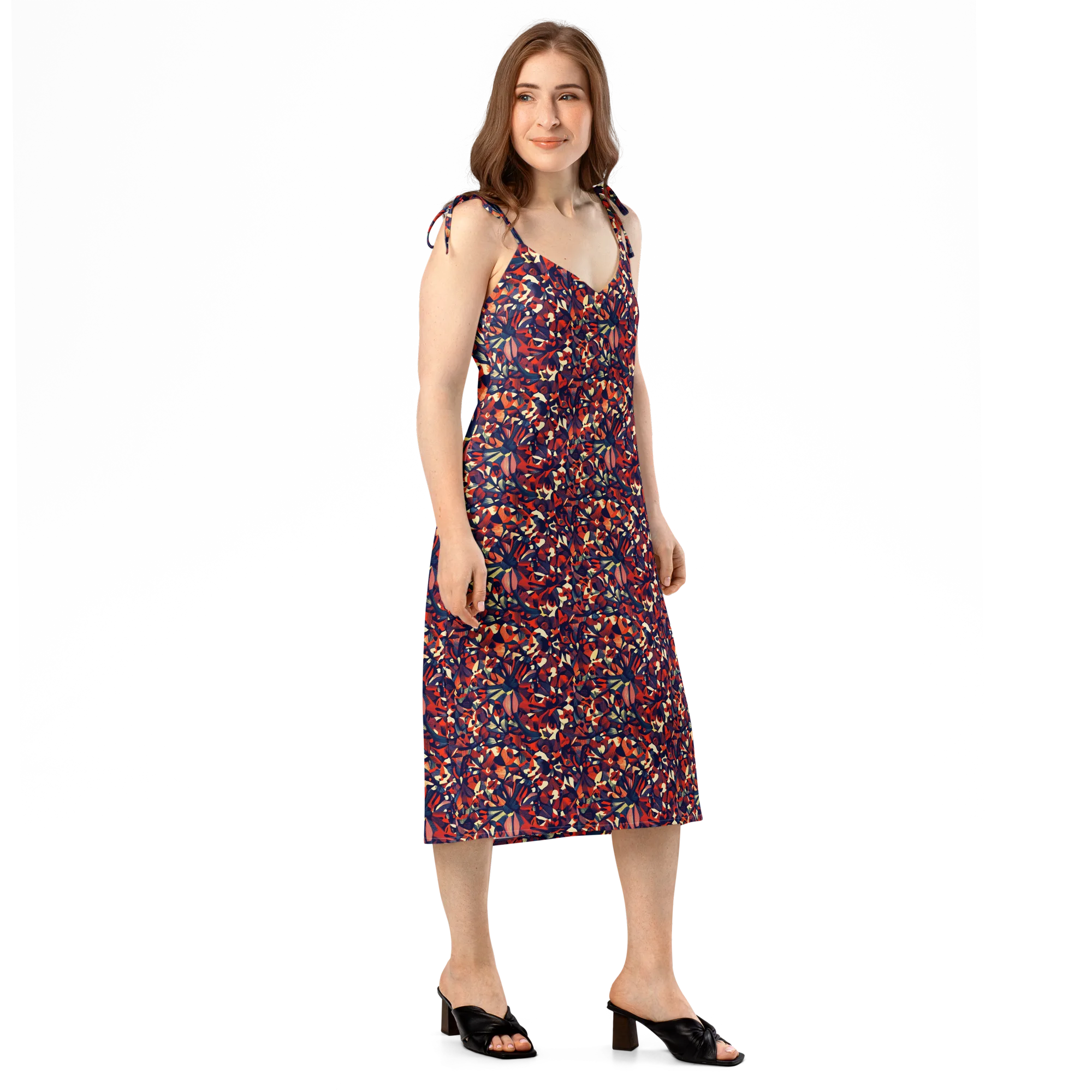 Ember Garden on Slip Dress — Right Front