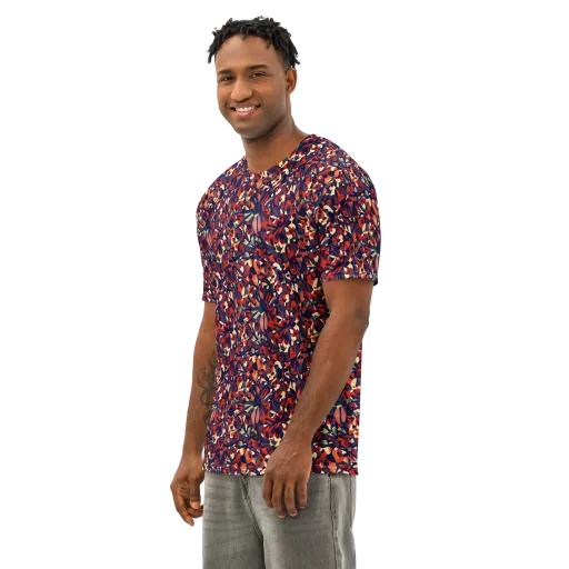 Ember Garden on a Men's Cotton Crew Neck T-Shirt