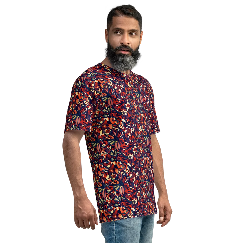 Ember Garden on Men's Crew Neck T-Shirt — Right sleeve
