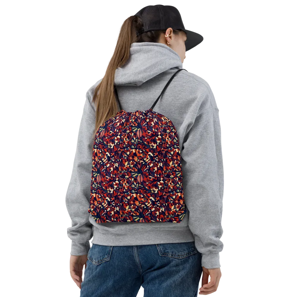 Ember Garden on Drawstring Bag — Front