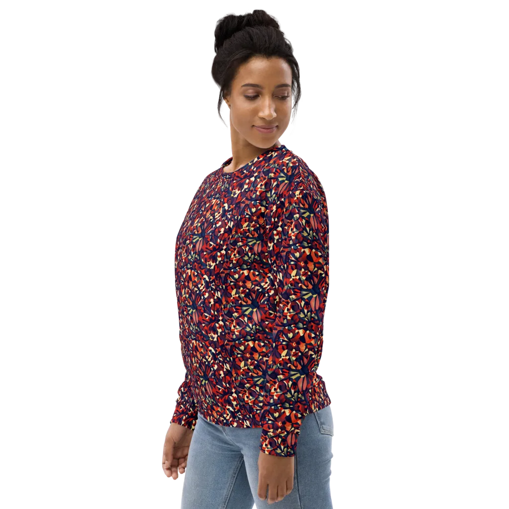 Ember Garden on Sweatshirt — Left sleeve