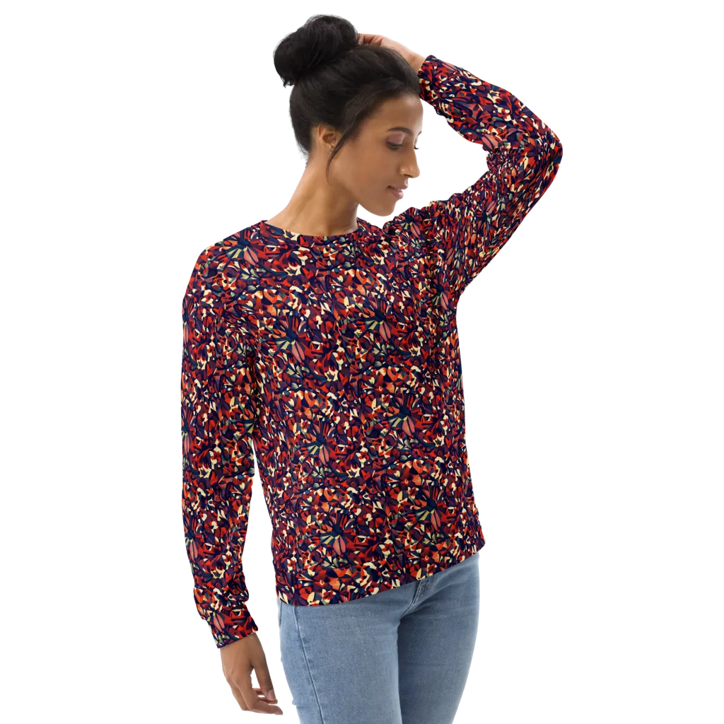 Ember Garden on Sweatshirt — Right sleeve