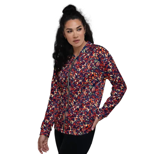 Ember Garden on a Bomber Jacket