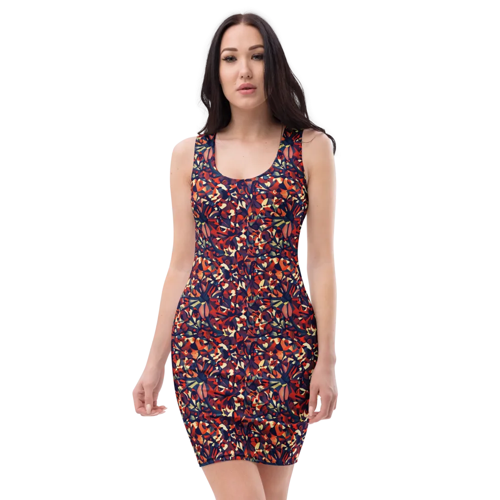 Ember Garden on Bodycon Dress — Front