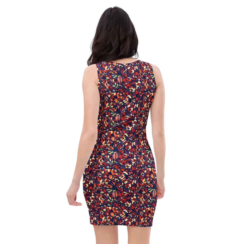 Ember Garden on Bodycon Dress — Back