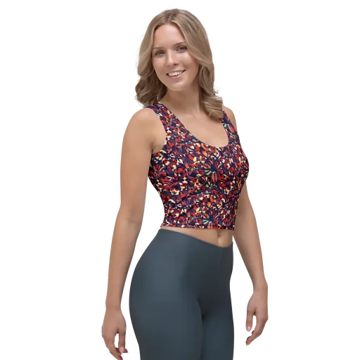 Ember Garden on a Crop Top