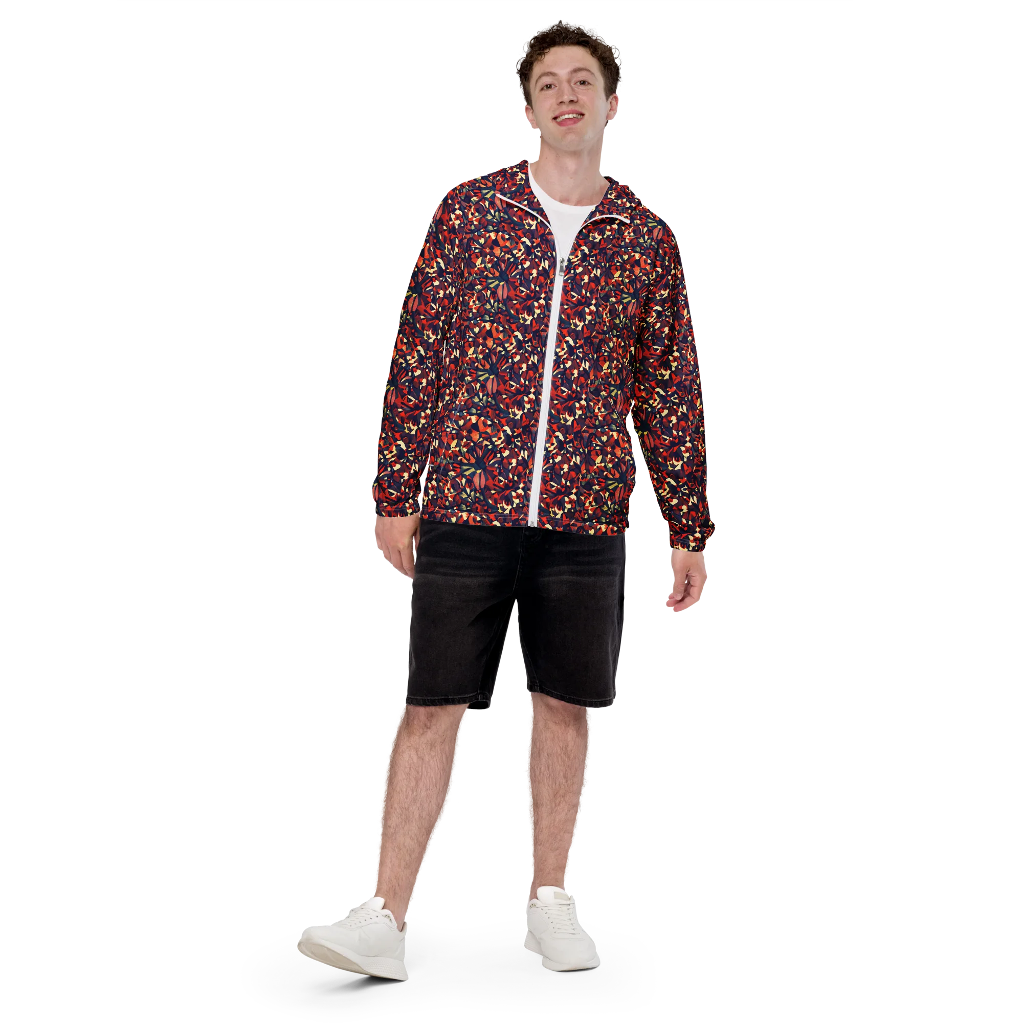 Ember Garden on Men's Windbreaker — Front print