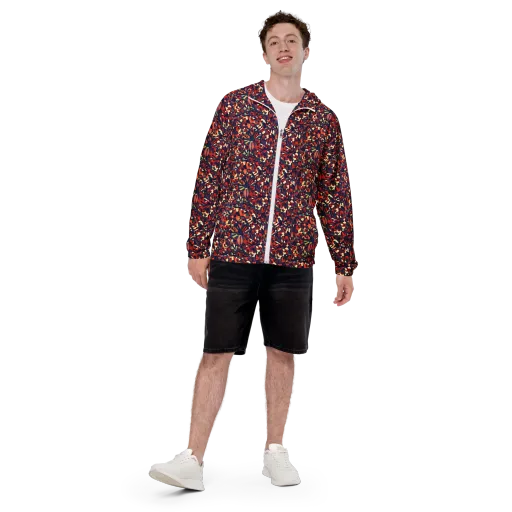 Ember Garden on a Men's Windbreaker