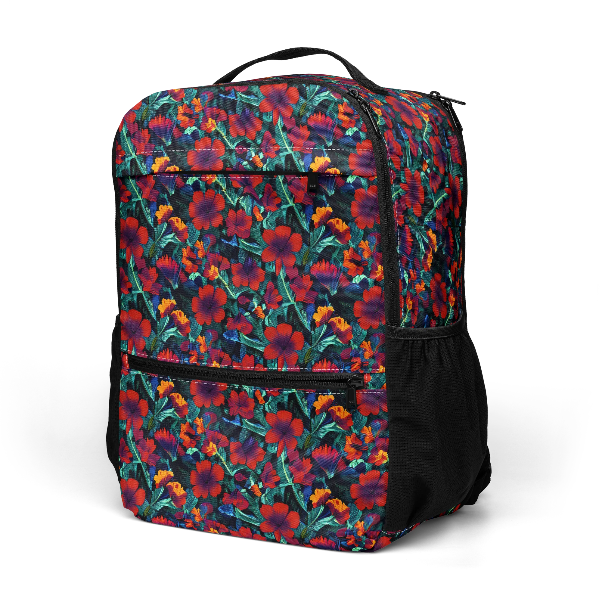 Crimson Jungle on Utility Backpack — Top print