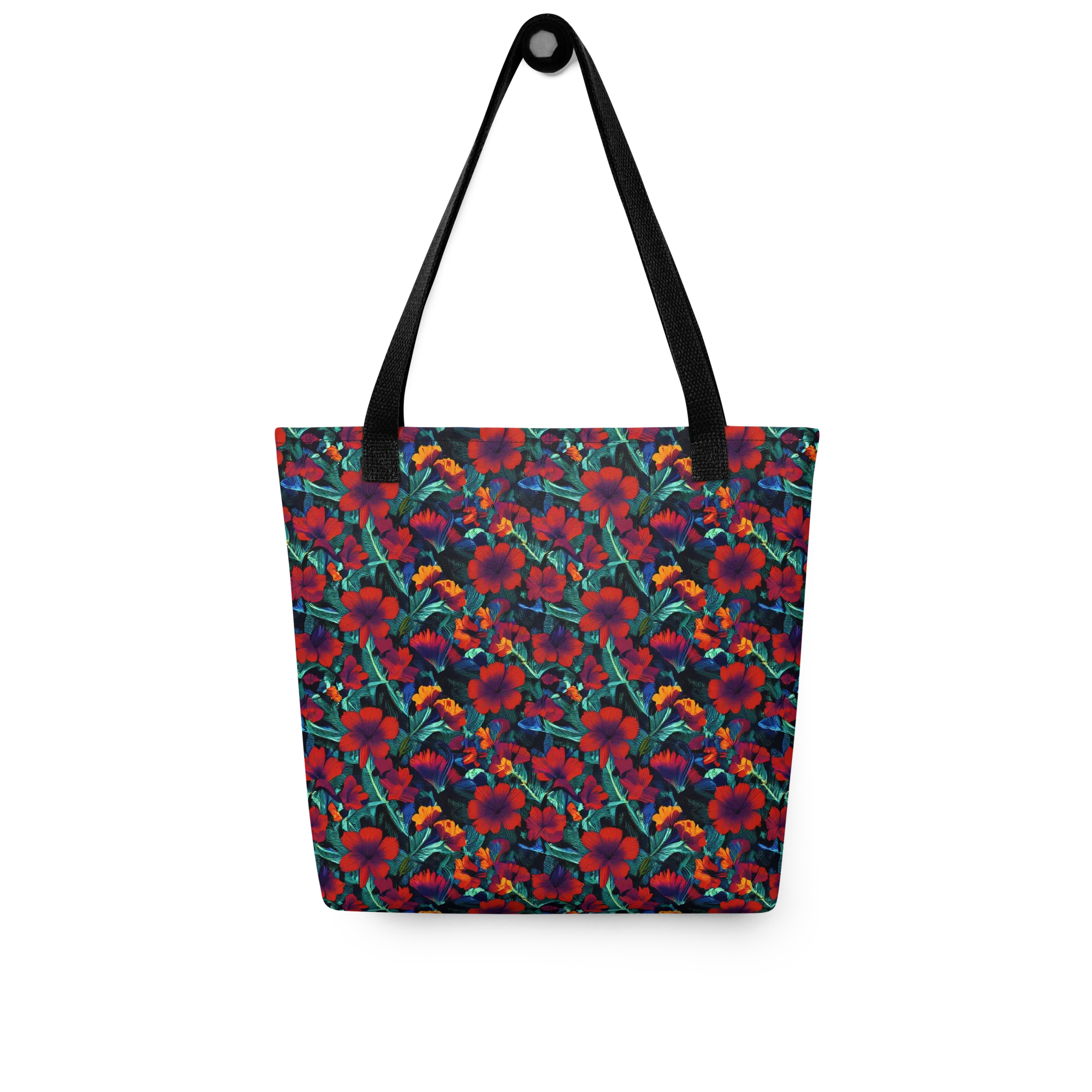 Crimson Jungle on Tote Bag — Front