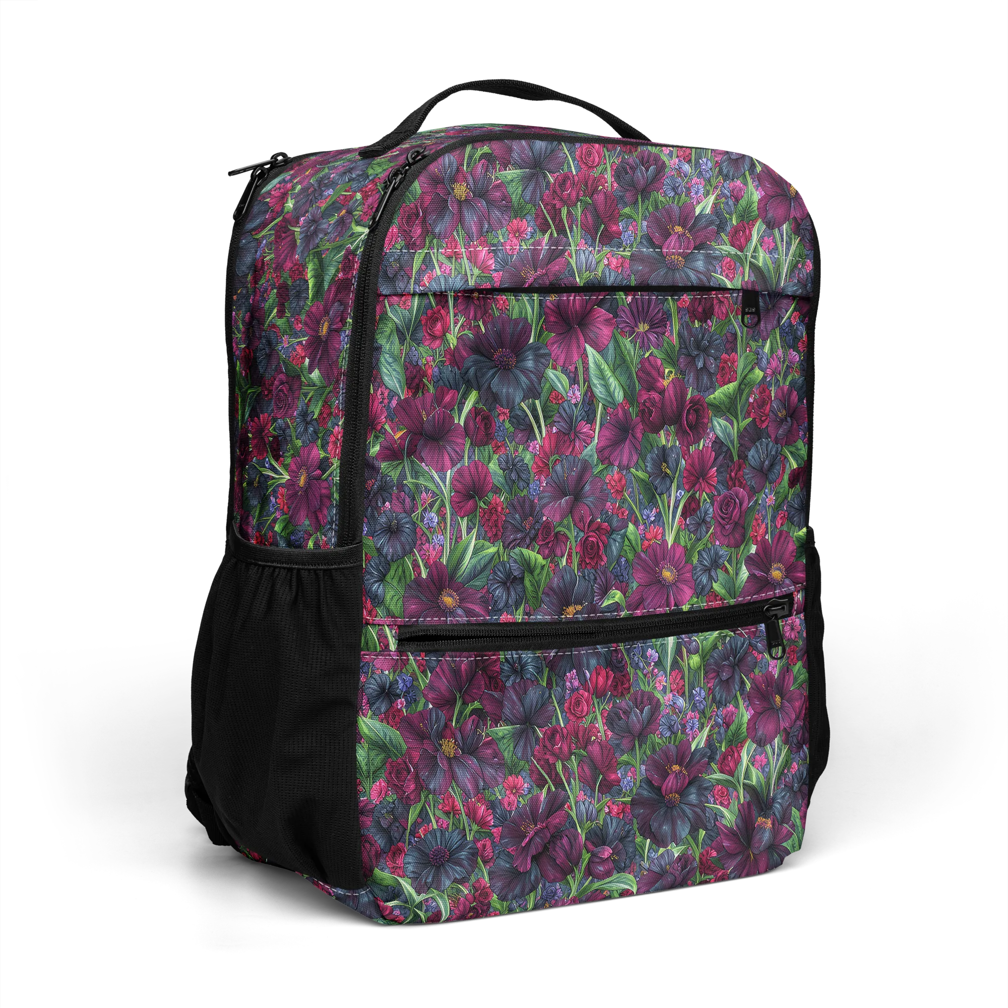 Velvet Night Garden on Utility Backpack — Top print