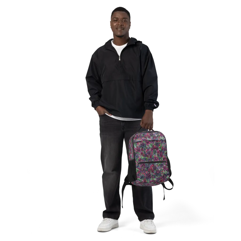 Velvet Night Garden on Utility Backpack — Front