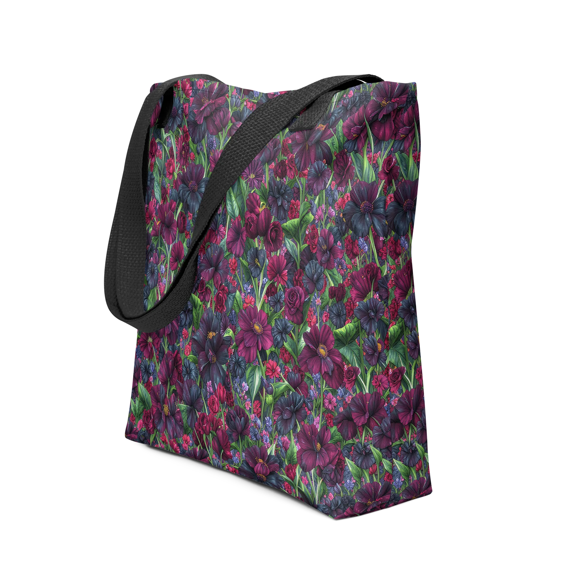 Velvet Night Garden on Tote Bag — Print file