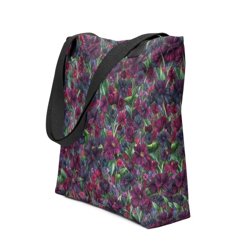 Velvet Night Garden on a Tote Bag