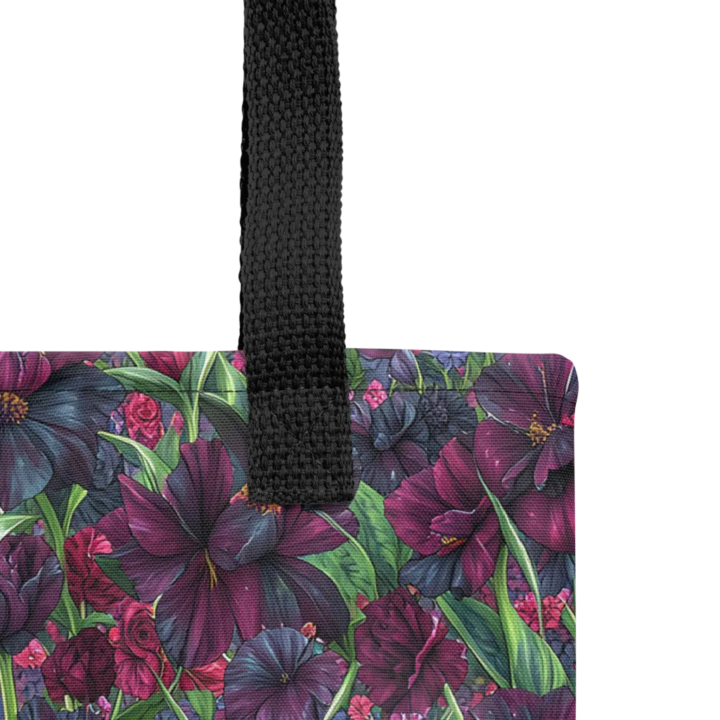 Velvet Night Garden on Tote Bag — Product details