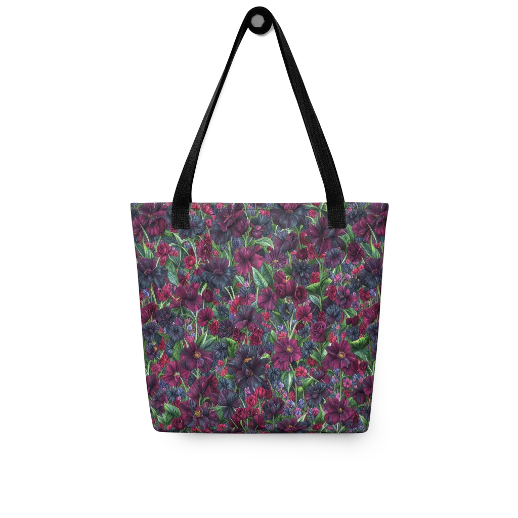 Velvet Night Garden on Tote Bag — Front
