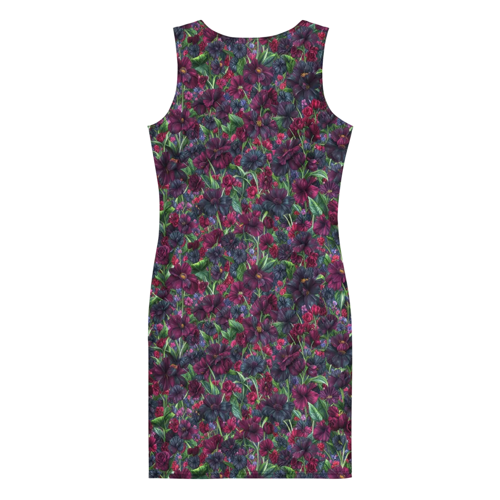 Velvet Night Garden on Bodycon Dress — Print file