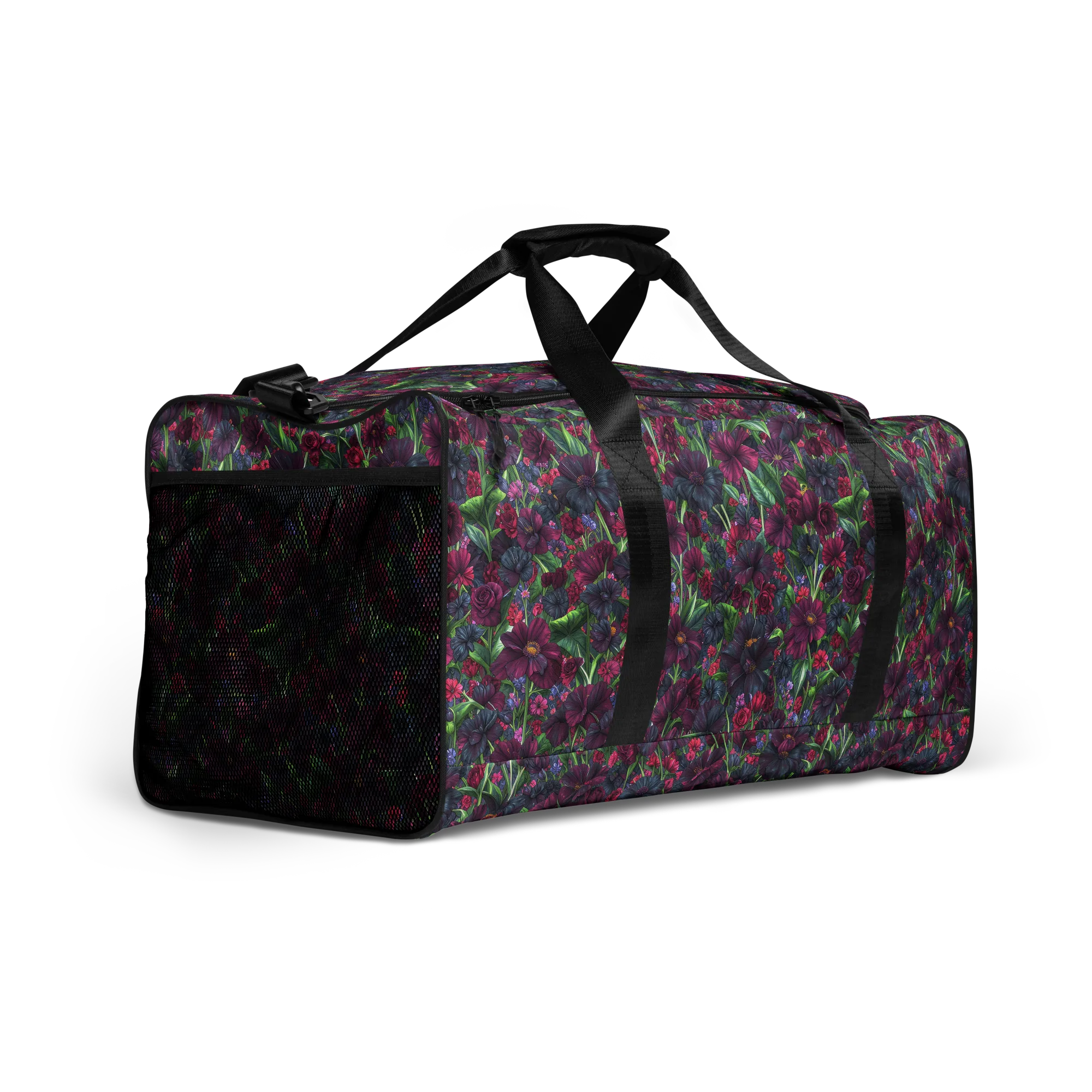 Velvet Night Garden on Duffle Bag — Front print