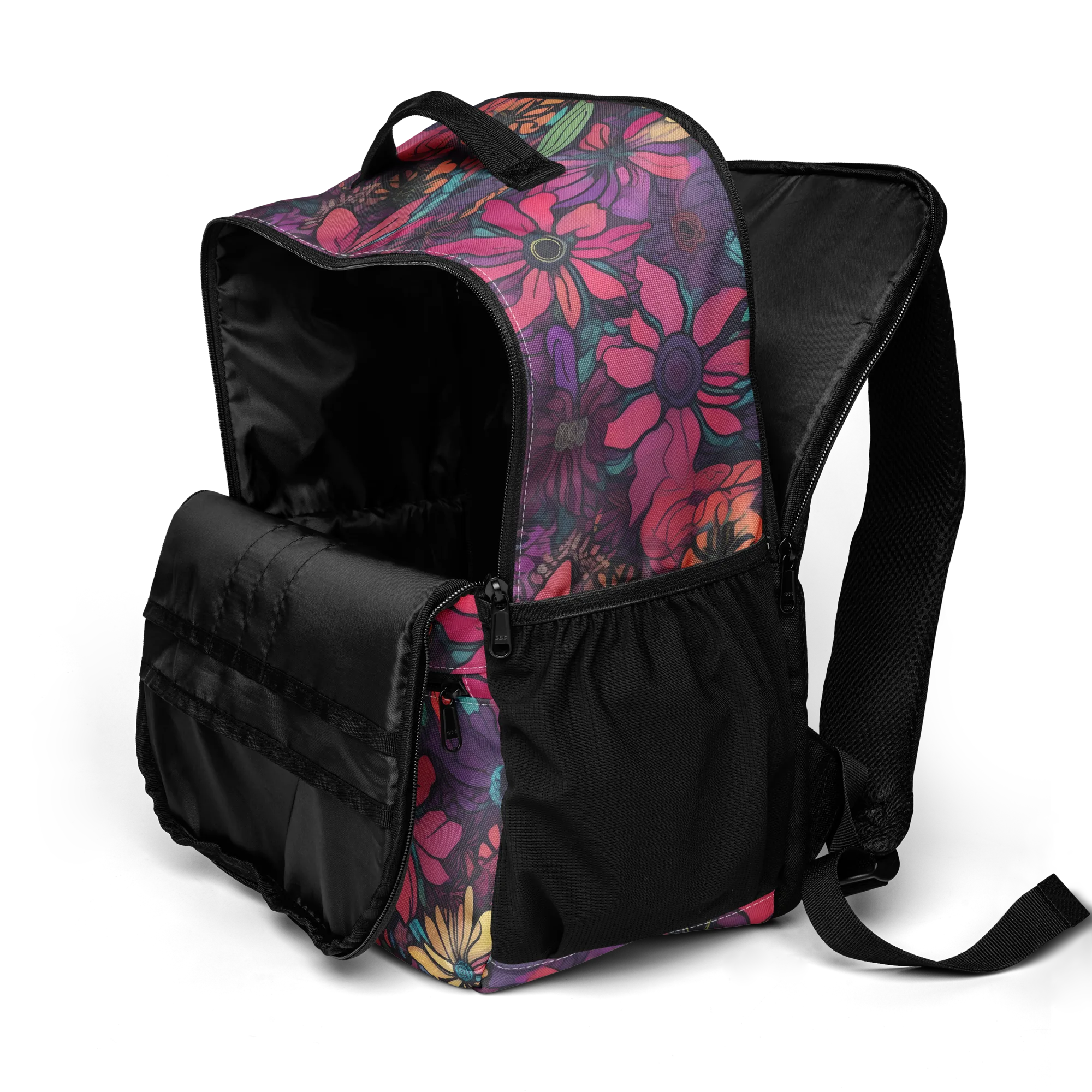Neon Herbarium on Utility Backpack — Top print