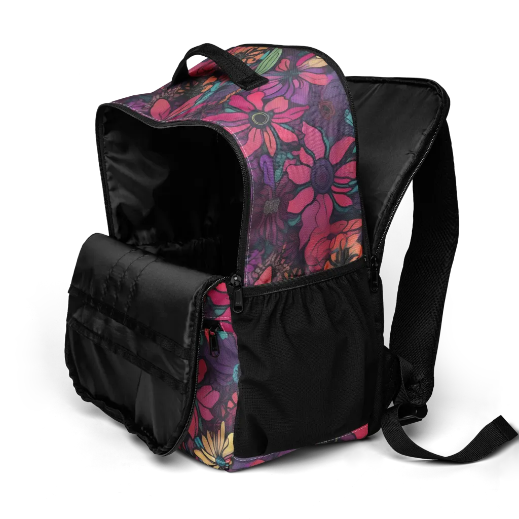 Neon Herbarium on Utility Backpack — Top print