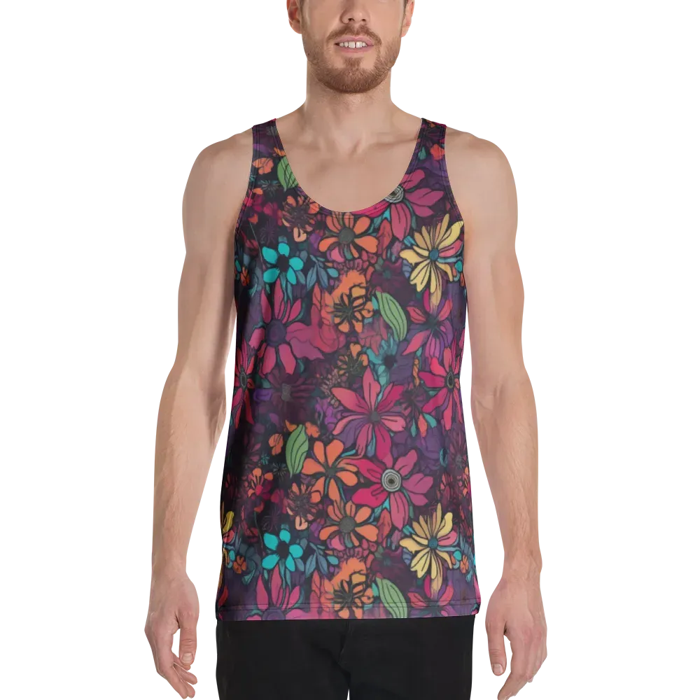 Neon Herbarium on Men's Tank Top — Front