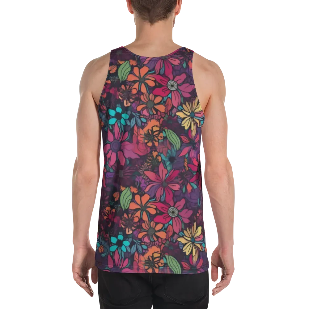Neon Herbarium on Men's Tank Top — Back