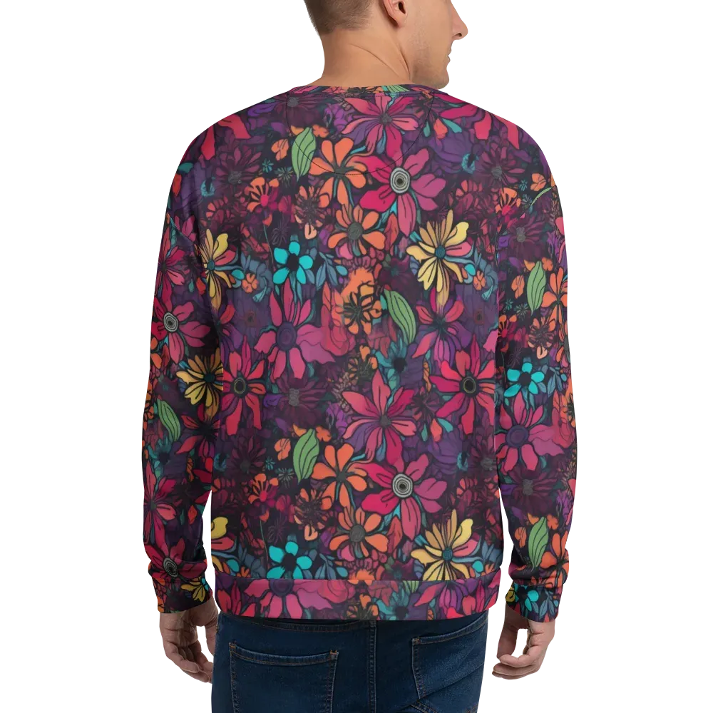 Neon Herbarium on Sweatshirt — Back