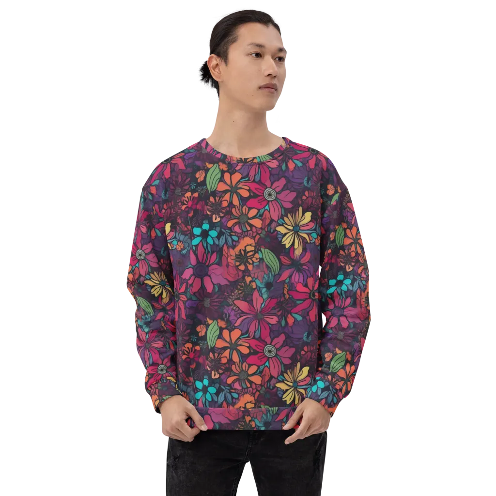 Neon Herbarium on Sweatshirt — Front print