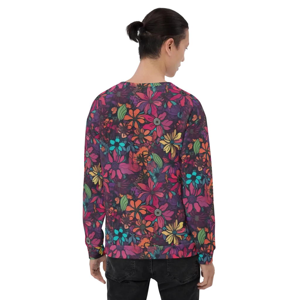 Neon Herbarium on Sweatshirt — Back print