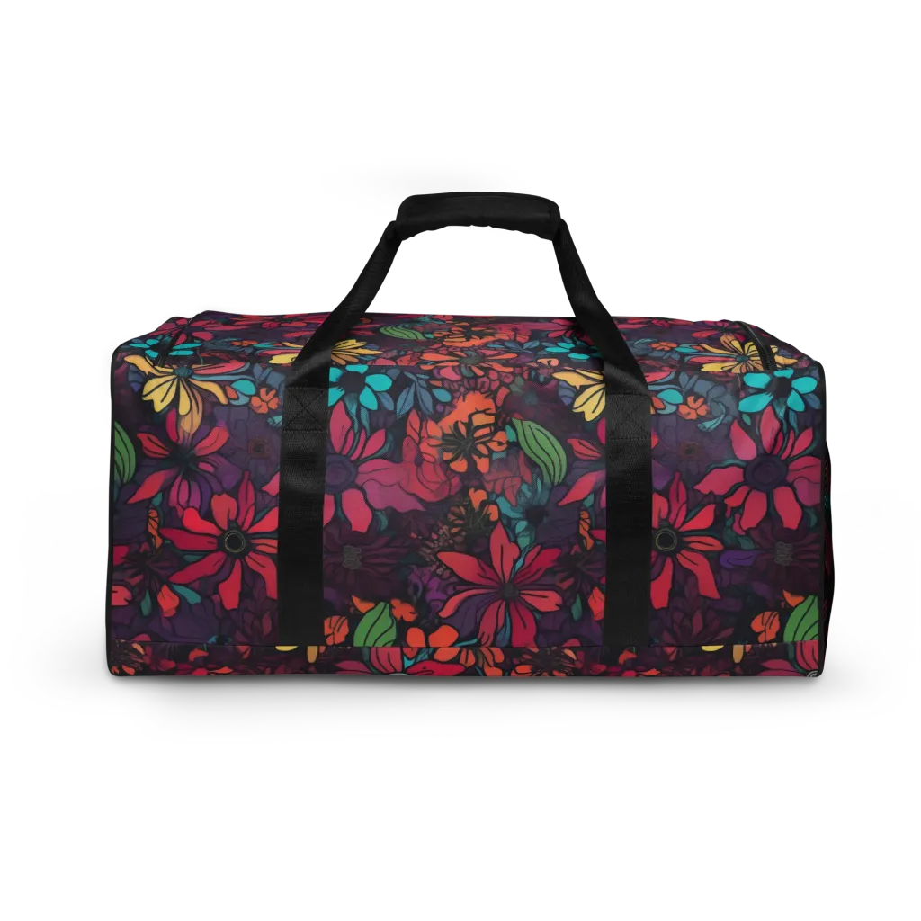 Neon Herbarium on Duffle Bag — Back print