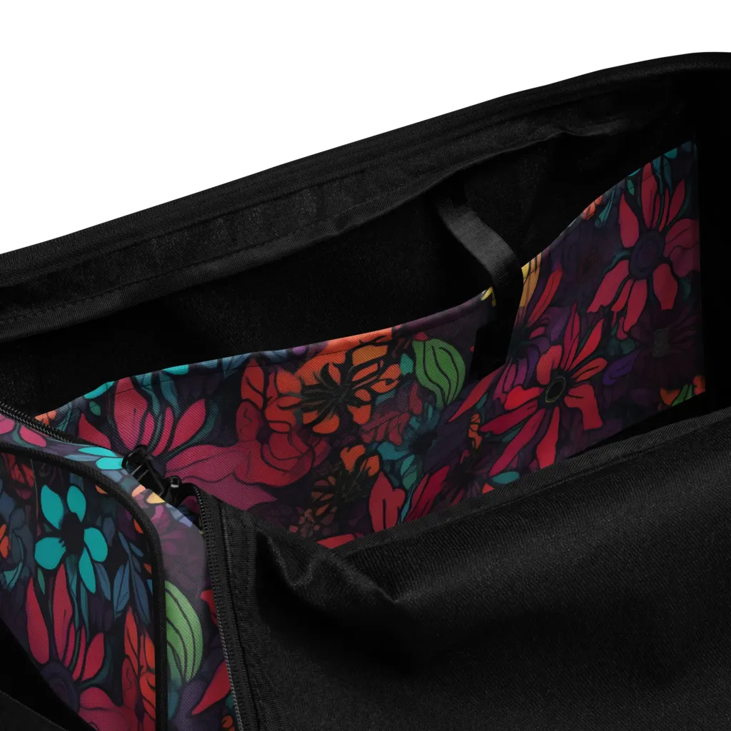 Neon Herbarium on Duffle Bag — Product details