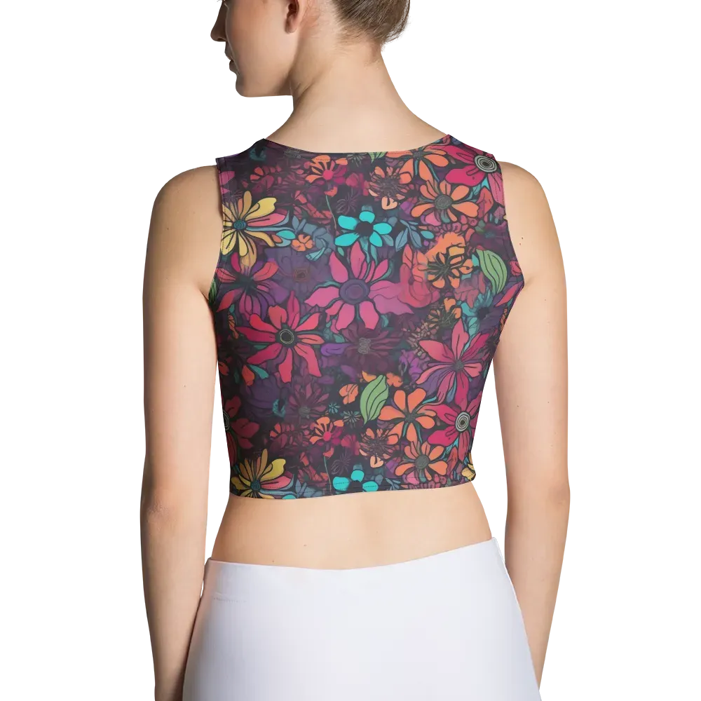 Neon Herbarium on Crop Top — Back