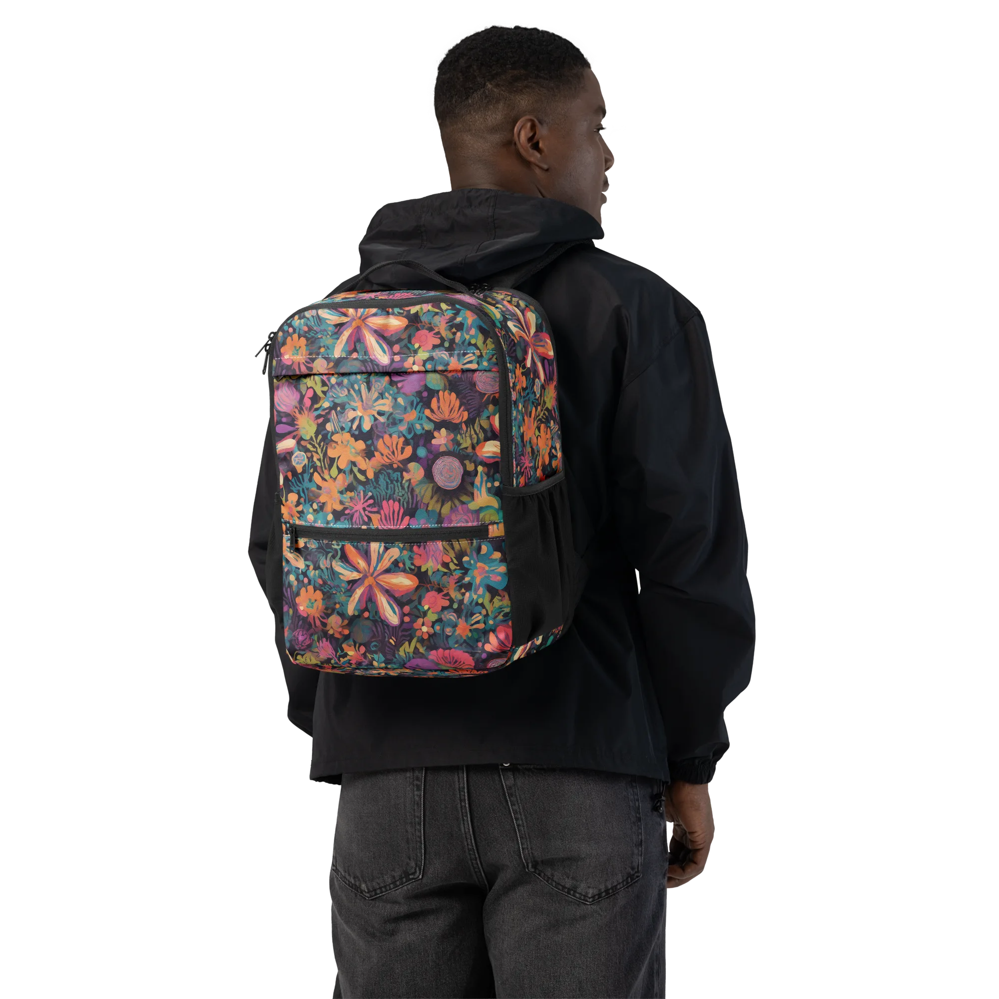 Electric Herbarium on Utility Backpack — Back