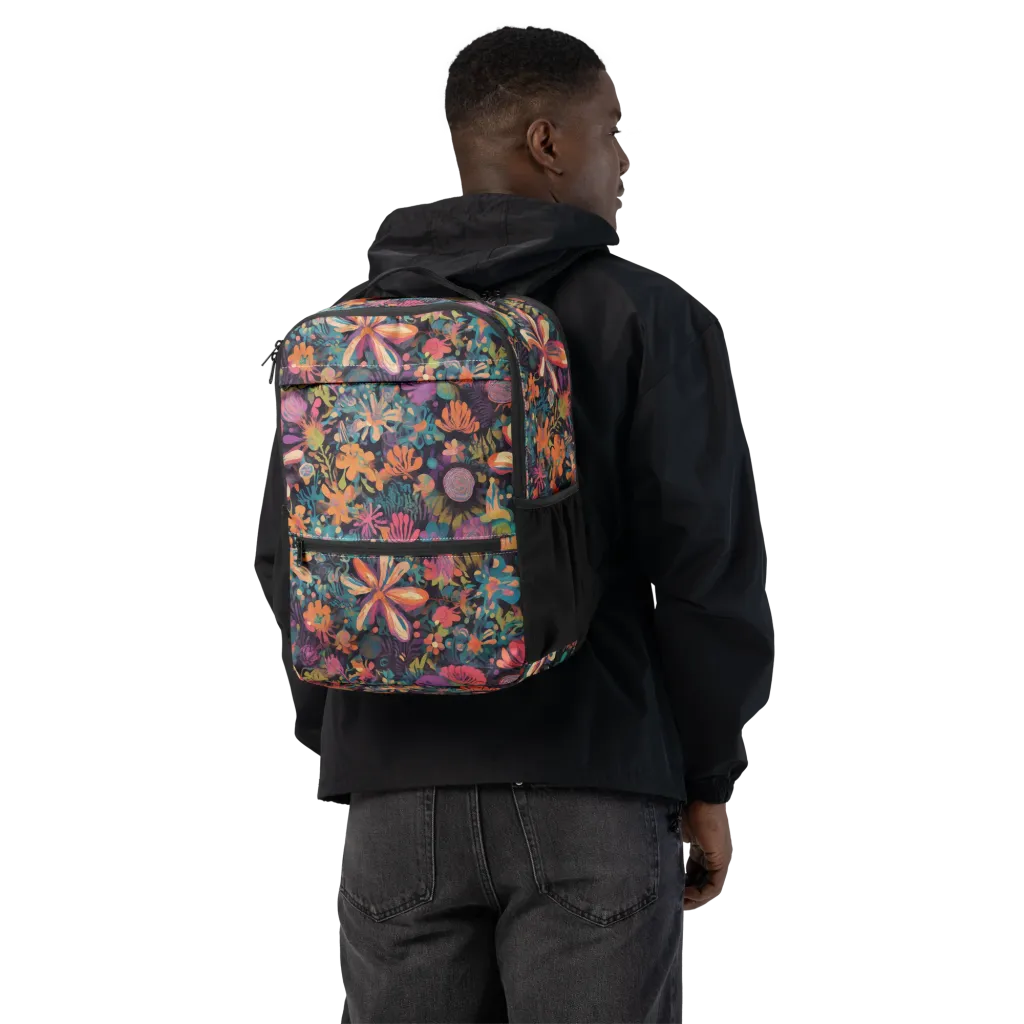 Electric Herbarium on Utility Backpack — Back