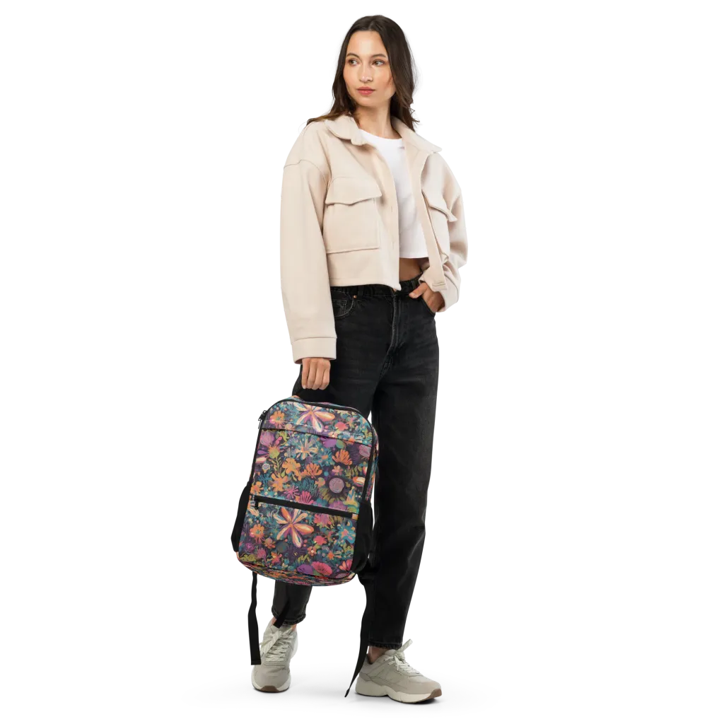 Electric Herbarium on Utility Backpack — Top print